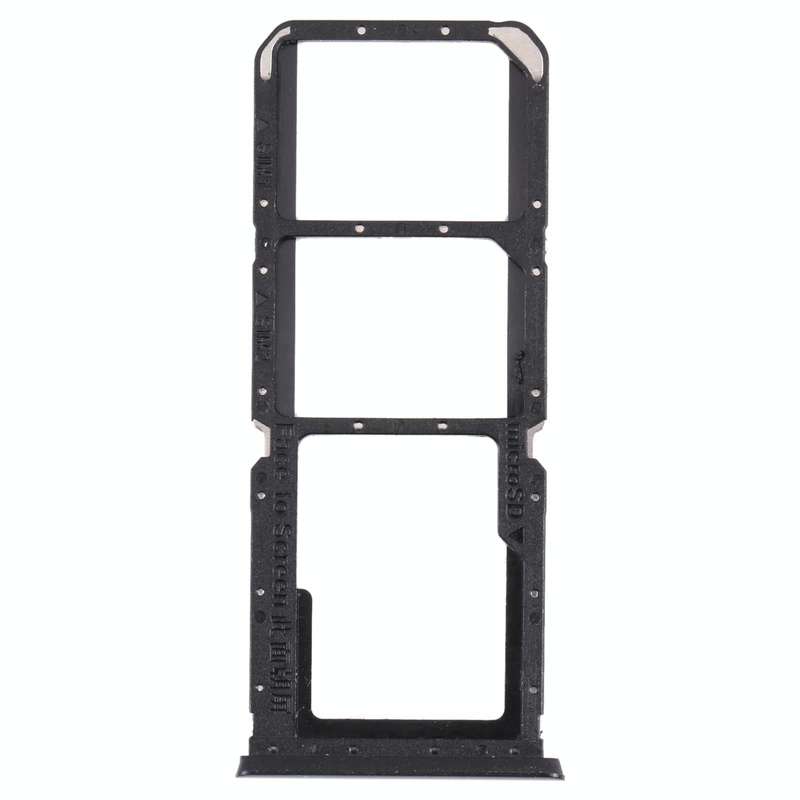 For OPPO A54S CPH2273  SIM Card Tray + SIM Card Tray + Micro SD Card Tray (Black)