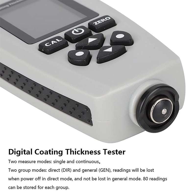 RZEC770 LCD Display Coating Paint Thickness Gauge Meter Tools (Grey)