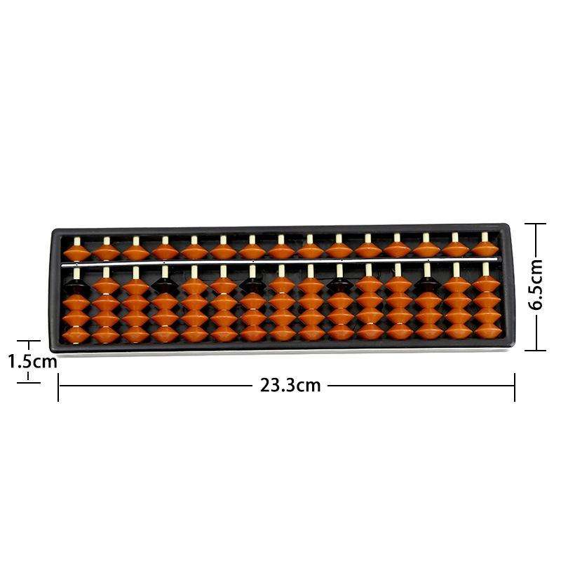 Plastic Abacus 15 Digits Arithmetic Tool Math Learn Aid Calculating Toys Gifts for Kids