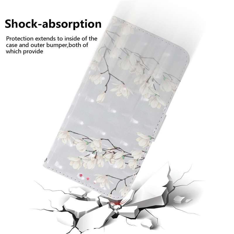 For Samsung Galaxy A33 5G 3D Colored Horizontal Flip Leather Phone Case(Magnolia)