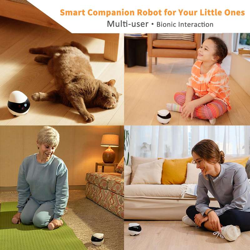 EBO SE 1080P HD Smart Home Companion Robot Remote Monitoring Camera, Support Infrared Night Visio...