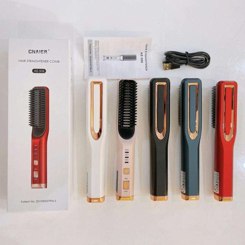 2 In 1 Curling And Straightening Dual-Use Mini Multi-Function Hair Straightener, Colour : White