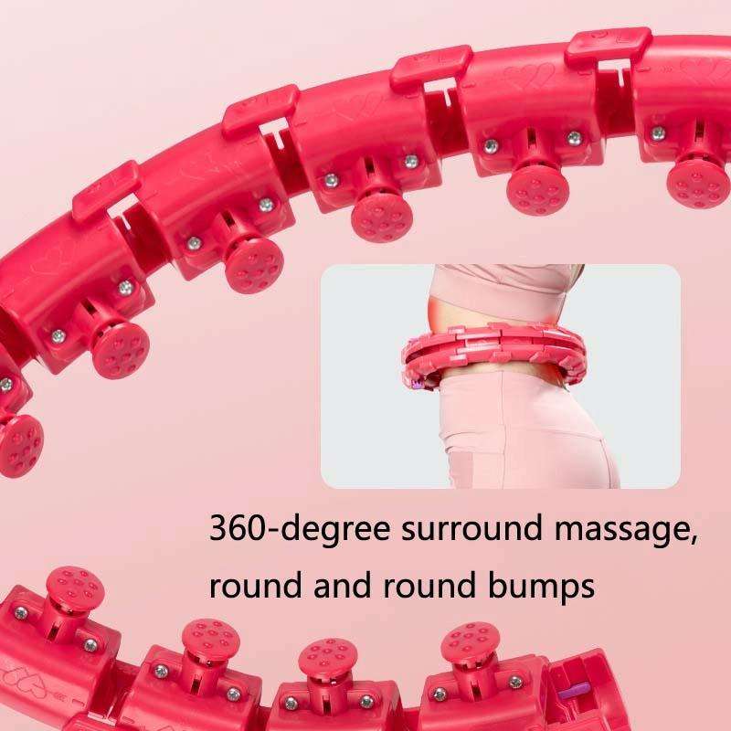 Weighted Fitness Hoop Abdomen Circle, Specification: 28 Knots (Purple)