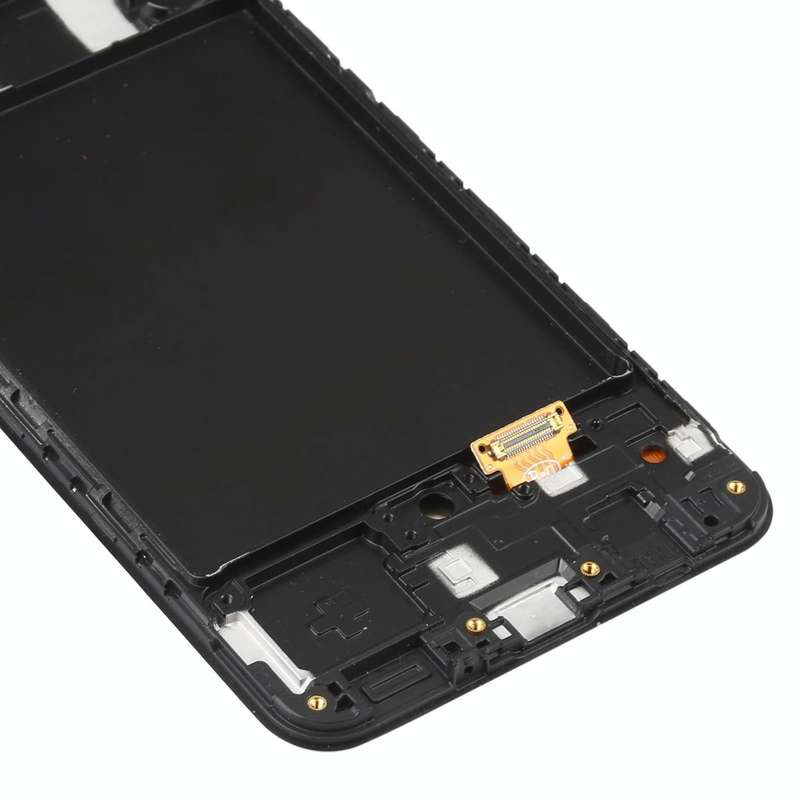 6.36 inch OLED LCD Screen for Samsung Galaxy A50 SM-A505 Digitizer Full Assembly with Frame (Black)