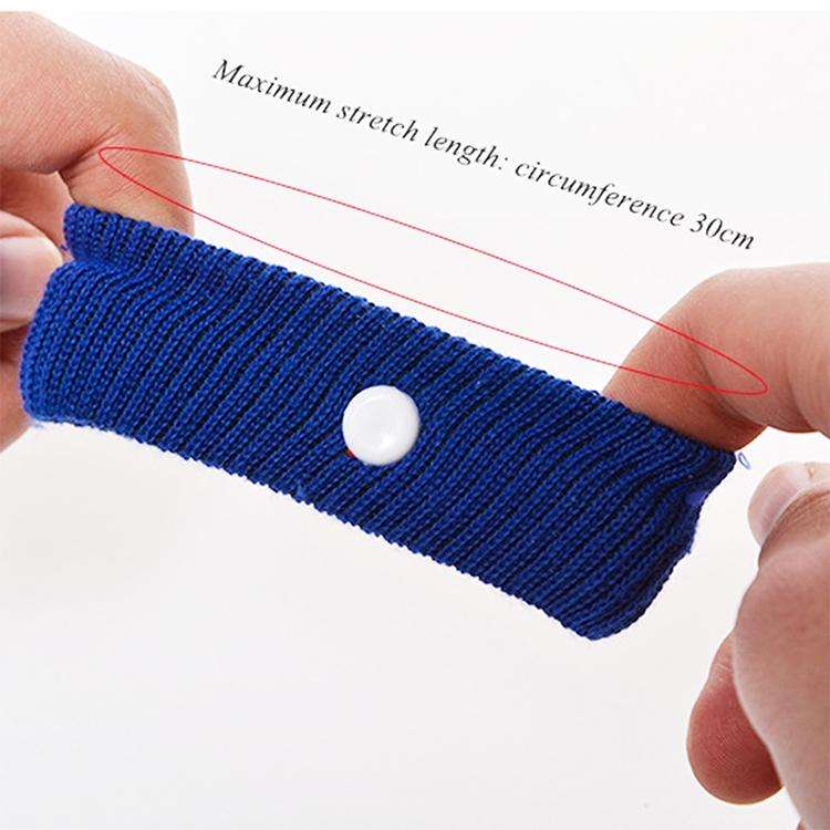 Physical Method Carsickness Prevention Antiemetic Polyester Wristband, One Pair (Black)