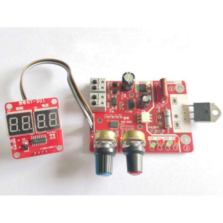 NY-D01 Spot Welding Machine Control Board Adjustment Time Current Digital Display Control Board, ...