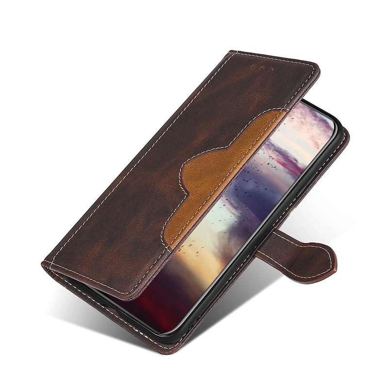 For Kyocera Android One S6 KYV48 / Gratina Skin Feel Straw Hat Magnetic Buckle Leather Phone Case...