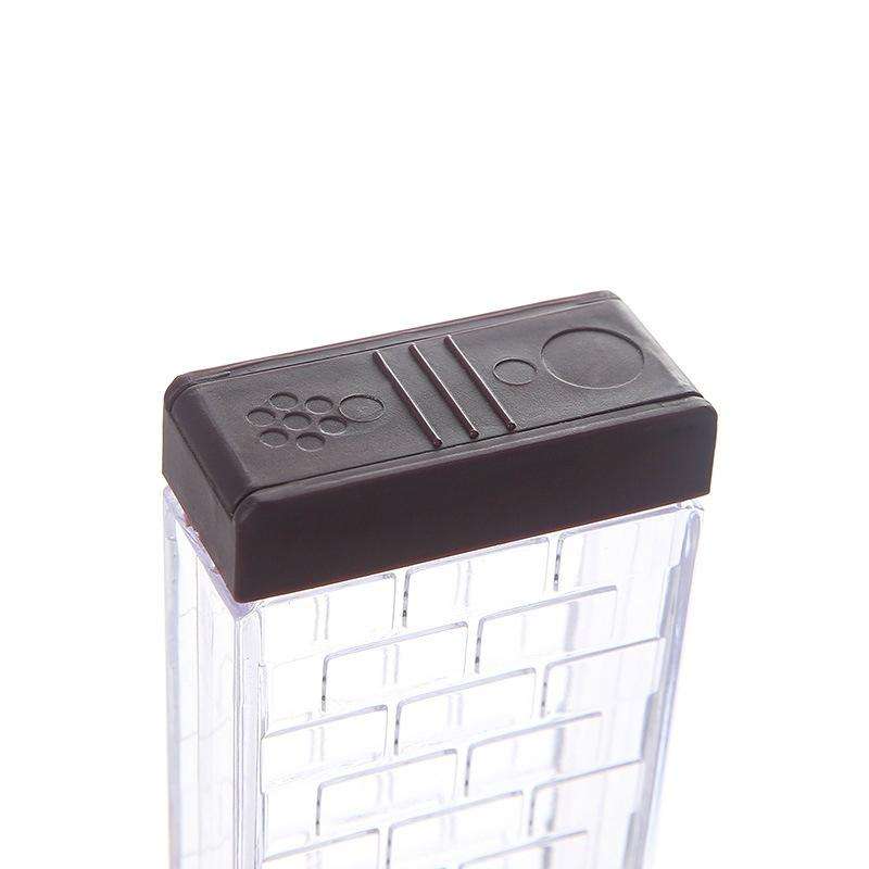 6 PCS Spice Seasoning Box PP Salt Pepper Jars Box Kitchen Spice Storage Bottles(Coffee)