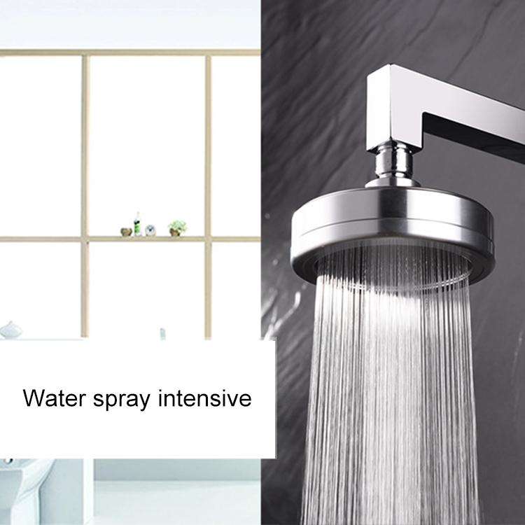 Removable and Washable 304 Stainless Steel Round Pressurized Handheld Shower Head, Size: 80mm (Bl...