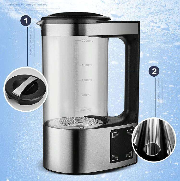 V8 2L Micro-electrolysis hydrogen-rich Water Machine Home Smart Cleaning Hydrogen-rich Kettle(UK ...