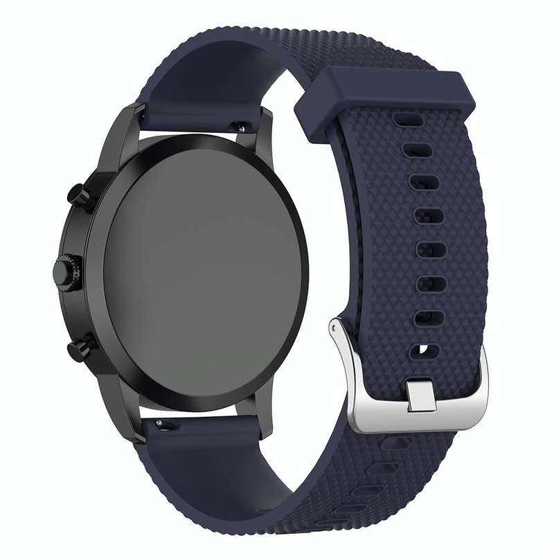 22mm Texture Silicone Wrist Strap Watch Band for Fossil Hybrid Smartwatch HR, Male Gen 4 Exploris...