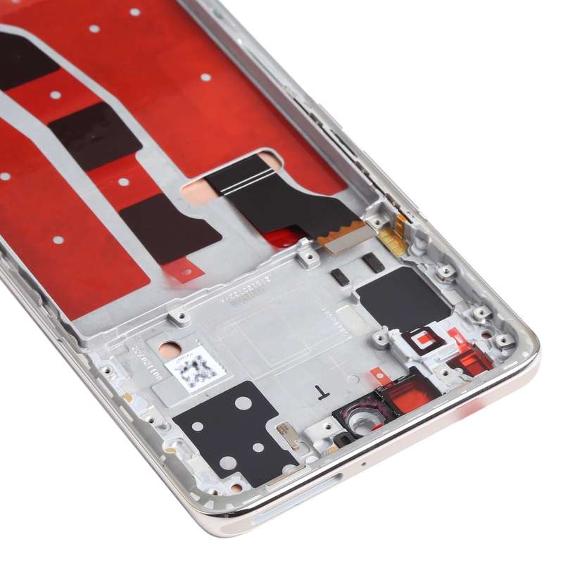 Original OLED LCD Screen for Honor V40 Lite Digitizer Full Assembly with Frame(Silver)