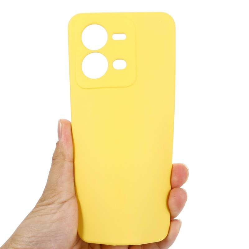 For vivo V25 5G / V25E 5G / X80 Lite Pure Color Liquid Silicone Shockproof Full Coverage Phone Ca...