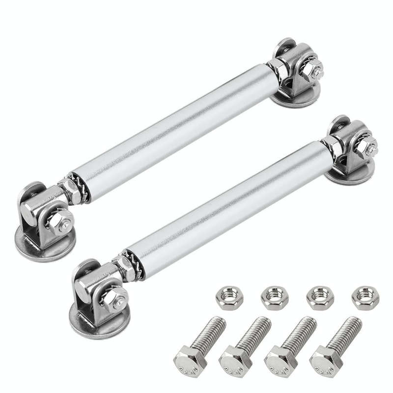 2 PCS Car Modification Adhesive Surrounded Rod Lever Front and Rear Bars Fixed Front Lip Back Sho...