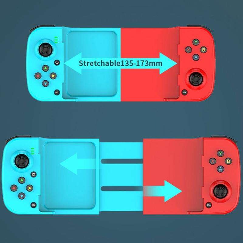D3 Telescopic BT 5.0 Game Controller For IOS Android Mobile Phone(Blue Green)