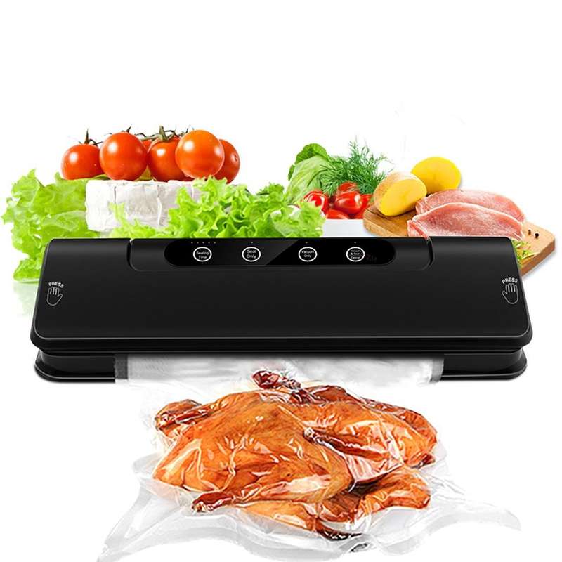 Automatic Vacuum Sealer for Household Food Preservation, with Food Grade Vacuum Bags