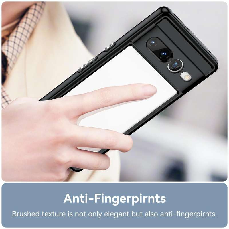For Google Pixel 7 Pro 5G Colorful Series Acrylic + TPU Phone Case(Black)
