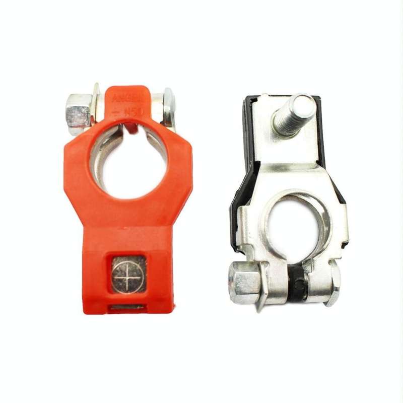 Car Battery Connector Pure Copper Tinned Battery Clamp(1pair)
