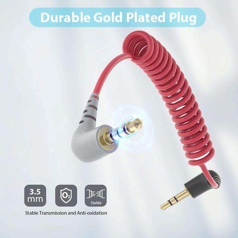 For BOYA / RODE SC2 TRS to TRS Wireless Lavalier Microphone Cable
