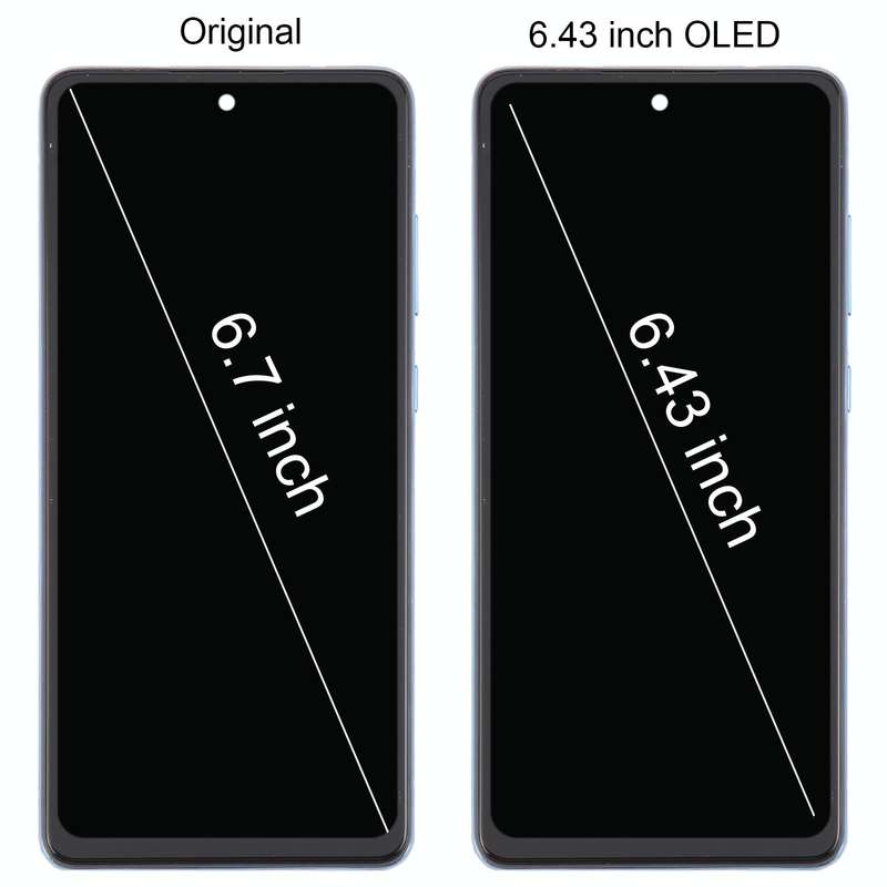 For Samsung Galaxy A72 4G SM-A725 6.43 inch Original LCD Screen Digitizer Full Assembly with Fram...