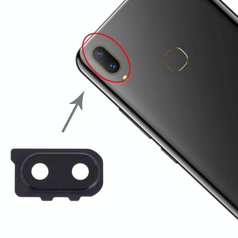 For Vivo Y85 10pcs Camera Lens Cover (Black)