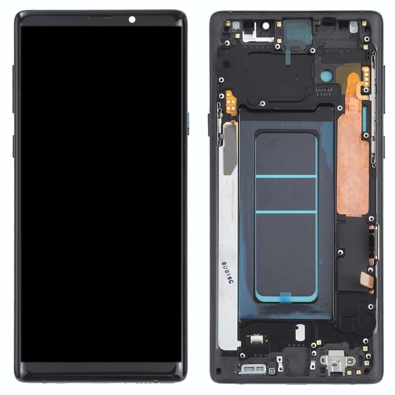 OLED LCD Screen for Samsung Galaxy Note9 SM-N960 Digitizer Full Assembly with Frame (Black)