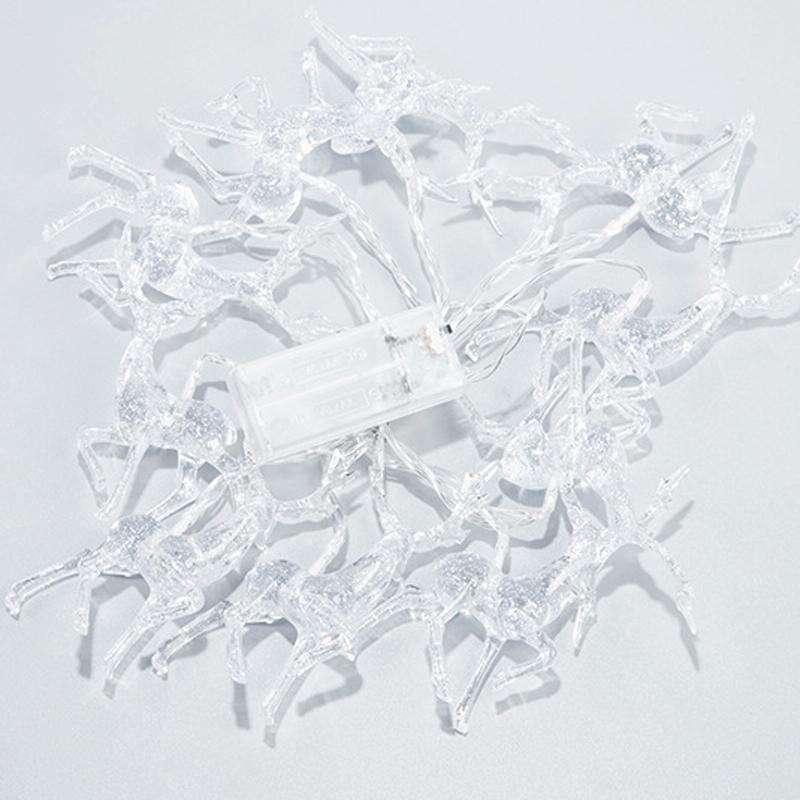 Christmas Elk String Lights Holiday Decoration, Spec: 1.5m 10 LEDs Battery Box(Colorful Light)