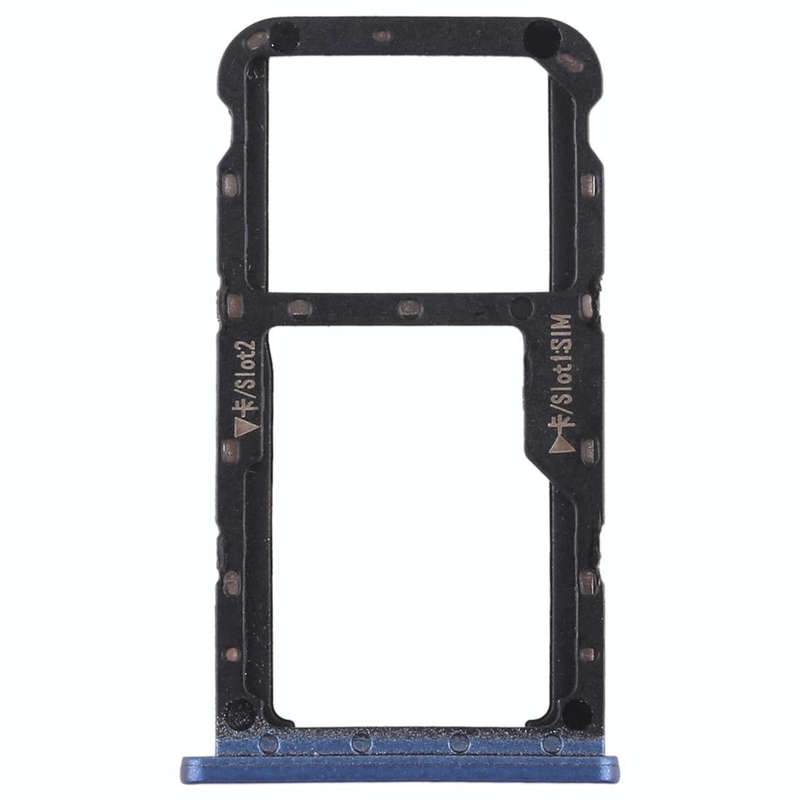 SIM Card Tray + SIM Card Tray / Micro SD Card for Huawei Maimang 6(Blue)