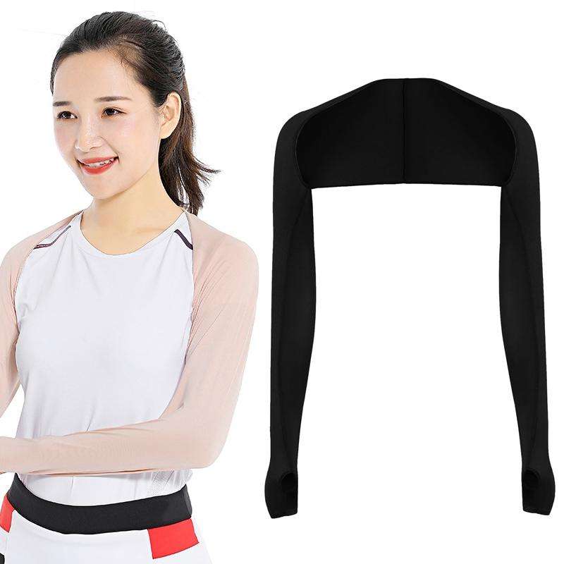 Golf Sunscreen Shawl Sleeves Outdoor Sports Cycling Ice Silk One Word Raglan Sleeves, Size: One C...