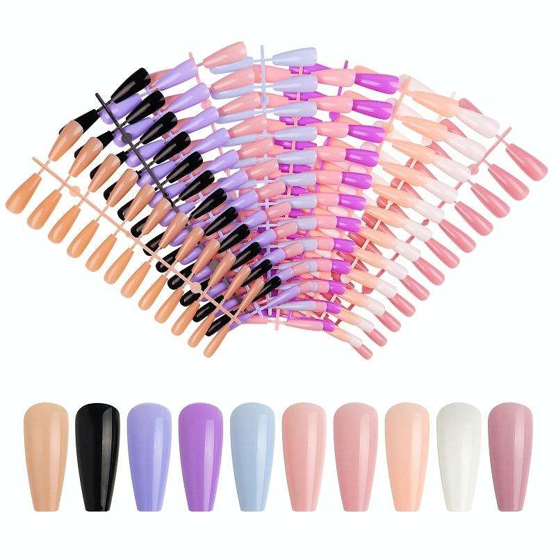240 PCS Color Jelly Nail Patch Finished Nail Art