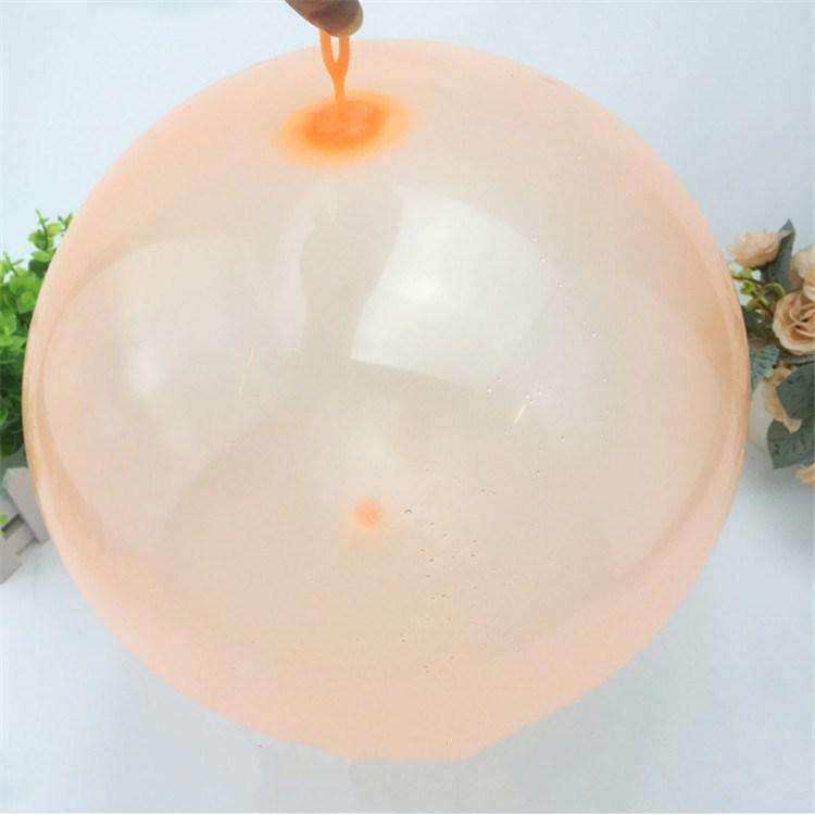 Bubble Ball TPR Blowing Balloon Racket Ball Toy, Size:Small(Random Color)