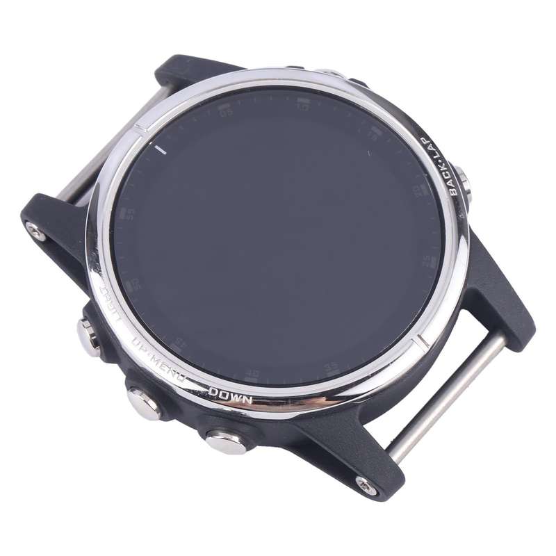 LCD Screen and Digitizer Full Assembly With Frame for Garmin Fenix 5S Plus Sapphire Version(Silver)