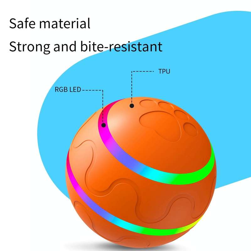 O1 Intelligent Auto Pet Toy Dog Training Luminous Ball (Pink)