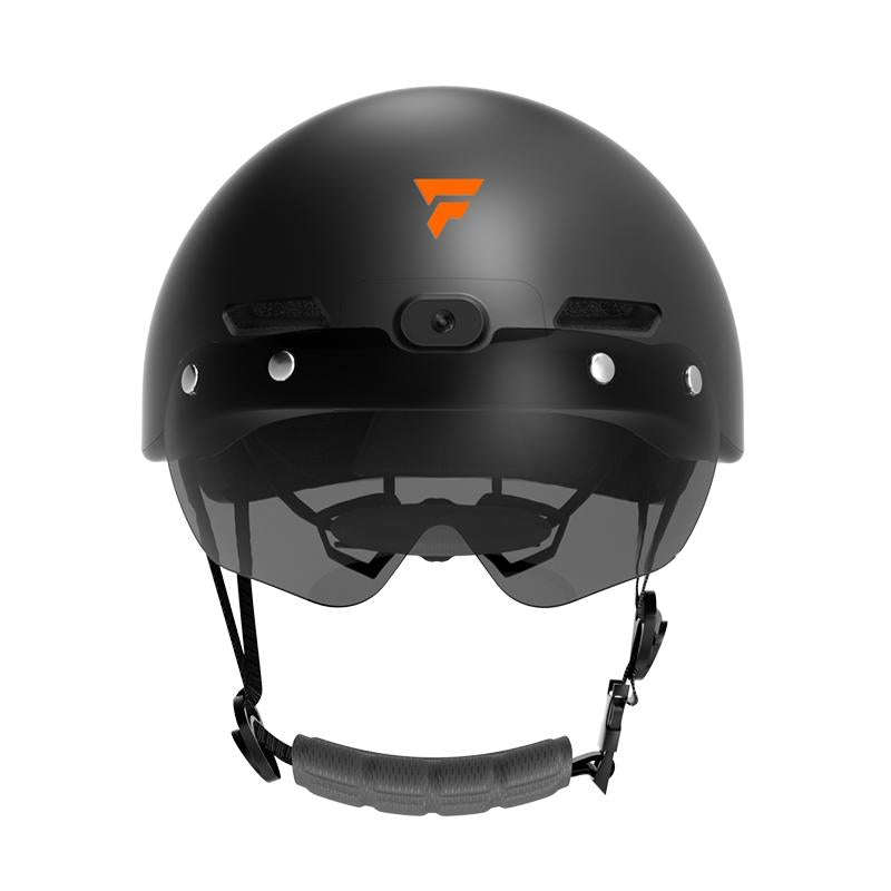 Foxwear V6 Pro 4K HD Anti-Shake Video Recorder Cycling Smart Helmet, Size: 54-61cm(Black)