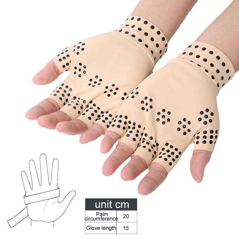 Dispensing Half Finger Non-slip Pressure Gloves Joint Training Sports Gloves, Free Size(Skin Colo...