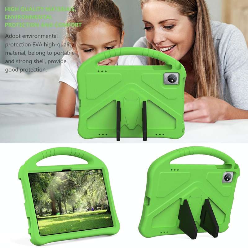 For Blackview Tab 8 WiFi 10.1 2023 EVA Shockproof Tablet Case with Holder(Green)