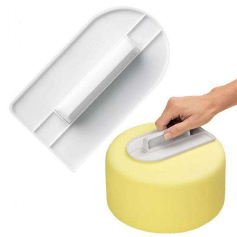 2 PCS Cake Smoother Polisher Tools Cake Decorating Tools Smoother Fondant Sugarcraft Silicone Mol...