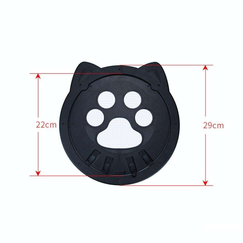 Pet Screen Door Two Way Access Magnetic Closing Cat Door Pet Products(Black)