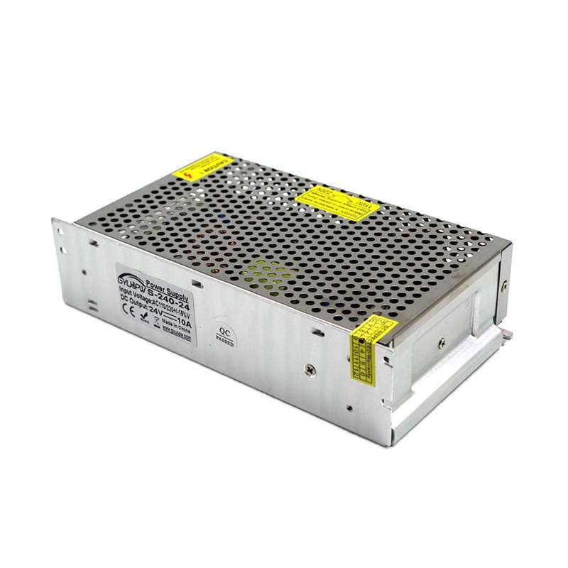 S-250-24 DC24V 10.4A 250W LED Regulated Switching Power Supply, Size: 200 x 110 x 49mm