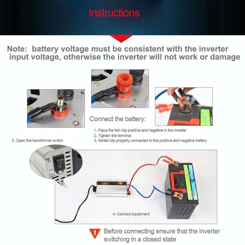 SUVPR DY-LG300S 300W DC 12V to AC 220V 50Hz Pure Sine Wave Car Power Inverter with Universal Powe...