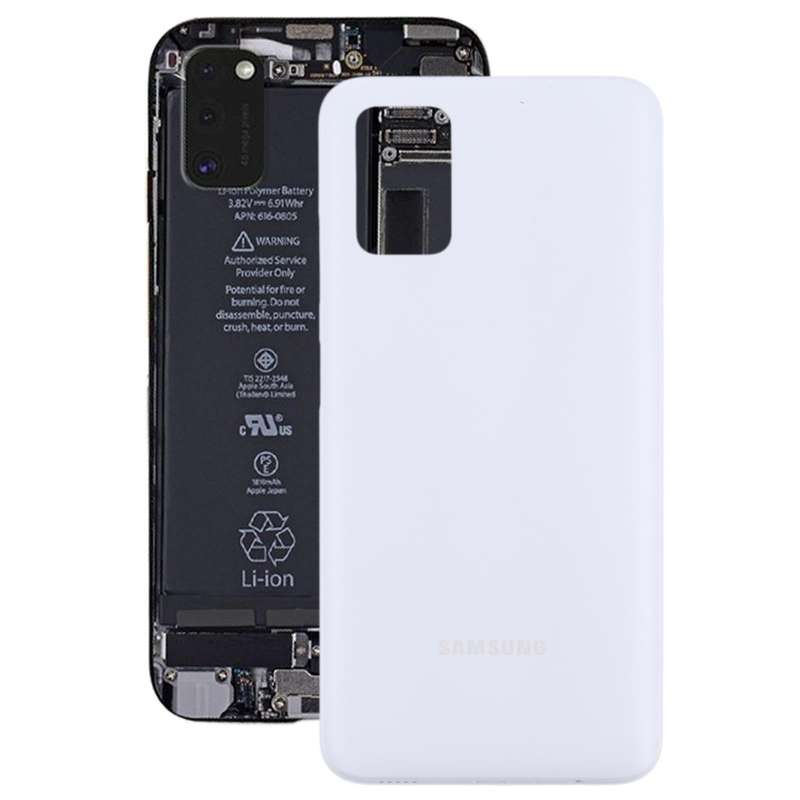 For Samsung Galaxy A03s SM-A037 Battery Back Cover (White)