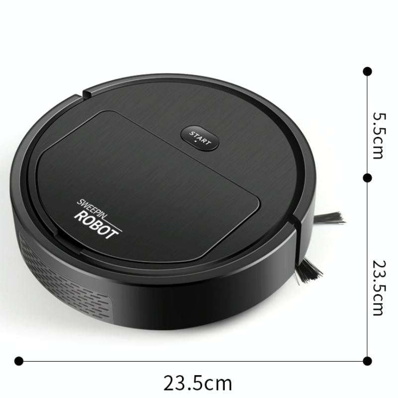 Household Automatic Smart Charging Sweeping Robot, Specification: 3 in 1Black