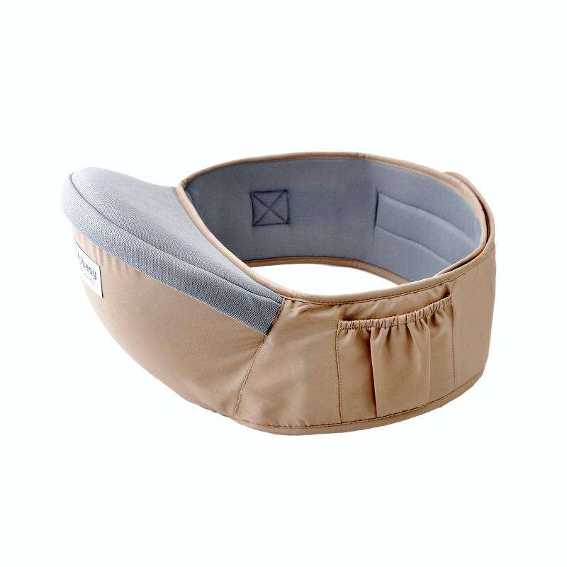 Waist belt Baby Carrier Waist Stool Walkers Baby Sling Hold Waist Belt Backpack(Khaki)