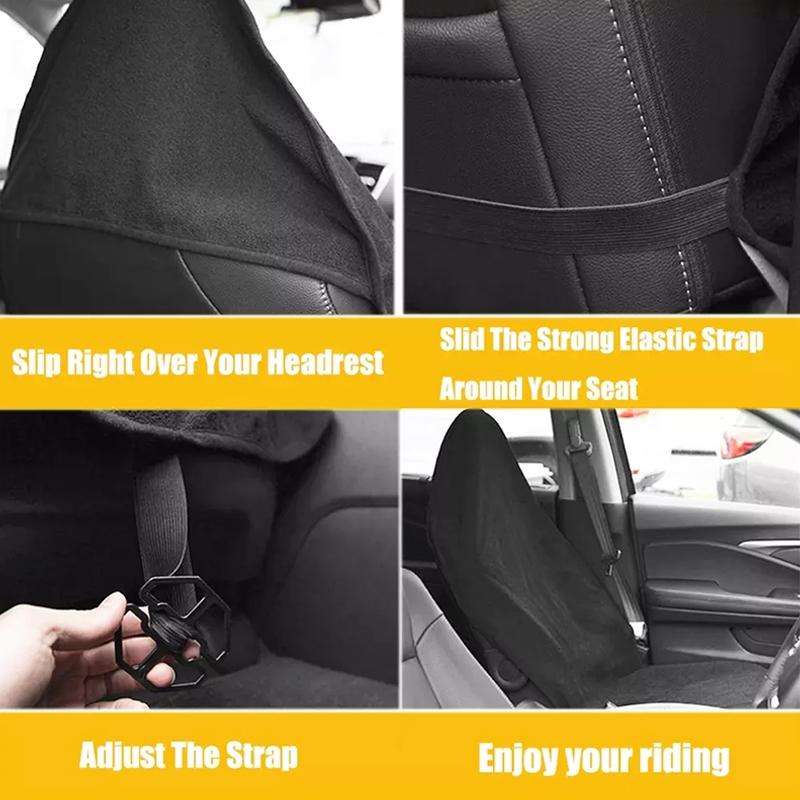 Car Universal Waterproof Anti-skid Seat Cover (Black)