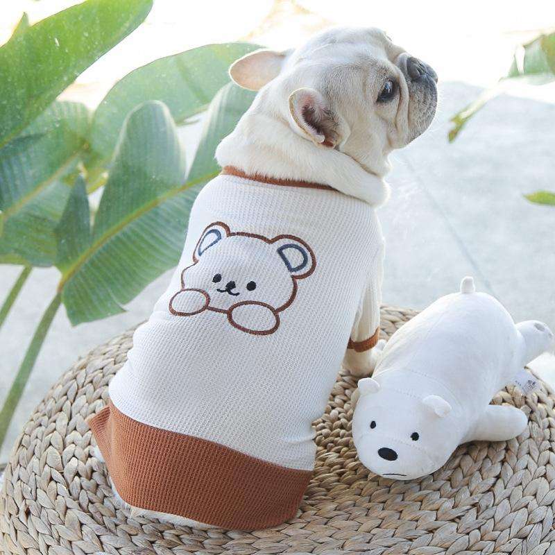 Pet Couple Bottoming Shirt Cat Dog Clothes, Size: S(T-shirt)