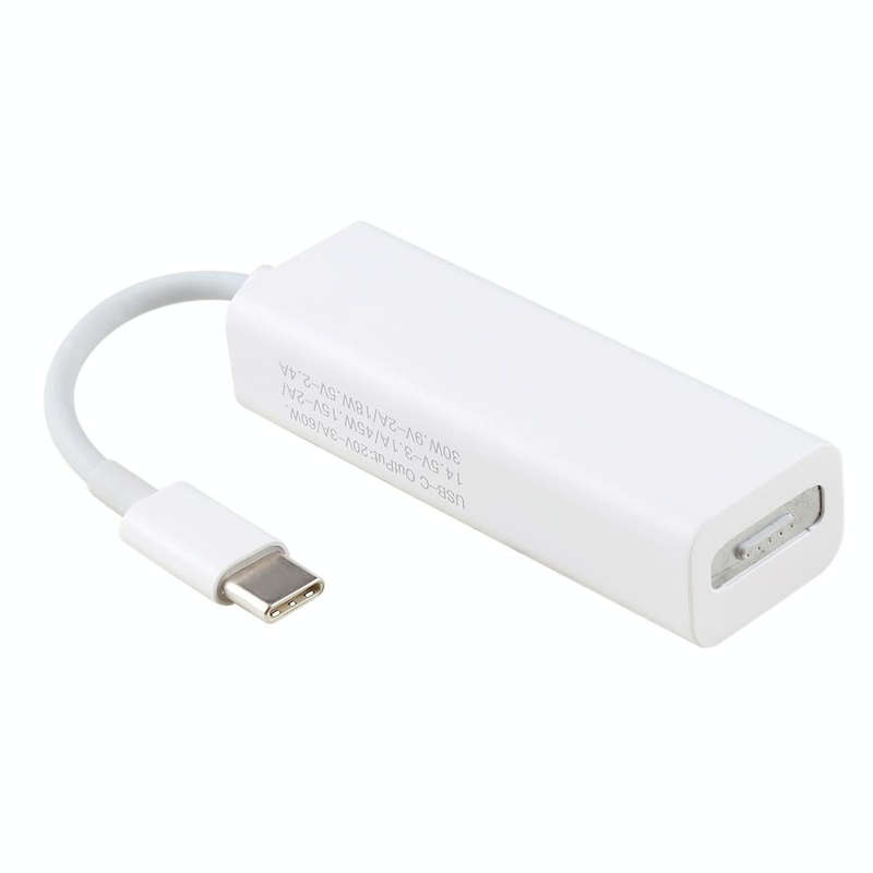 5 Pin MagSafe 2 Magnetic T-Tip Female to USB-C / Type-C Male Charge Adapter Converter for MacBook...