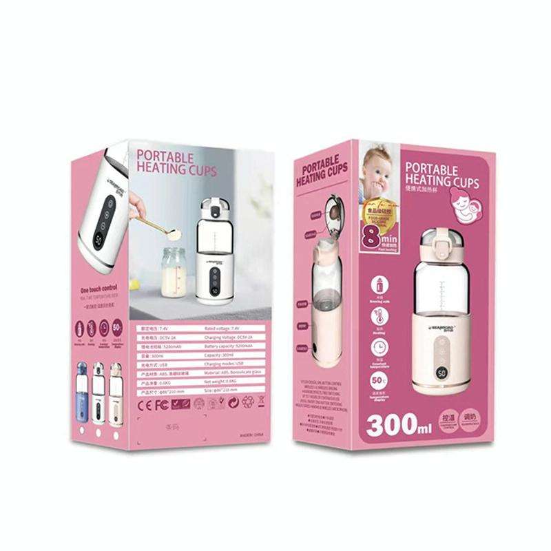 300ml Wireless Instant Water Warmer Electric Kettle for Baby Formula With 5200 mAh Battery Capaci...