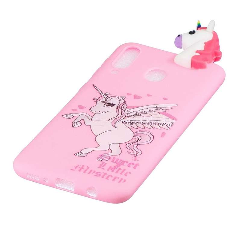 For Galaxy A30 Shockproof Cartoon TPU Protective Case(Unicorn)