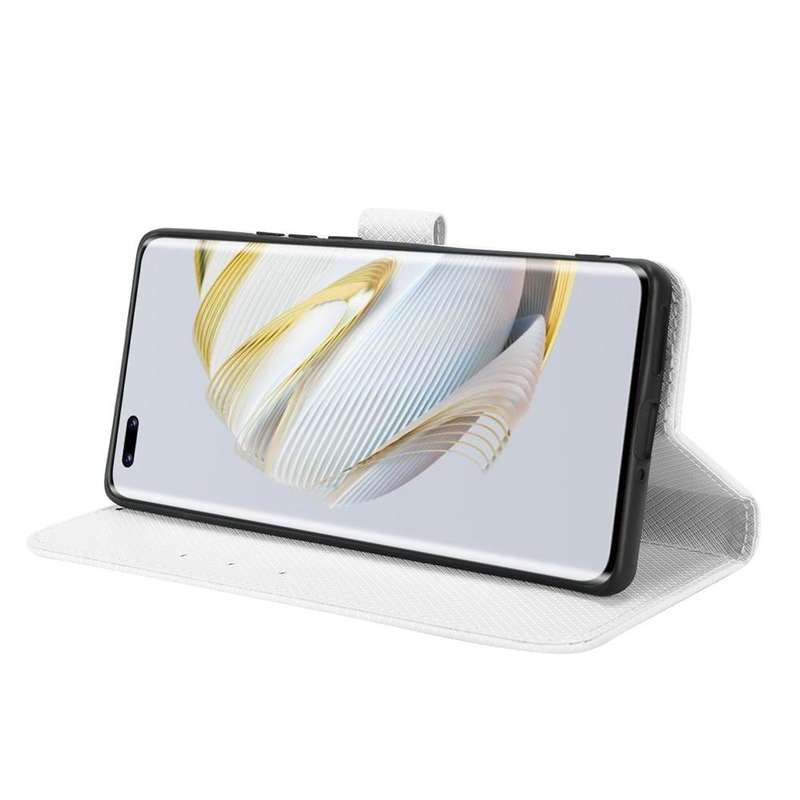 For Huawei nova 10 Diamond Texture Leather Phone Case(White)