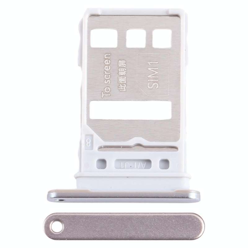For Honor 80 Pro Flat SIM + SIM Card Tray (Silver)